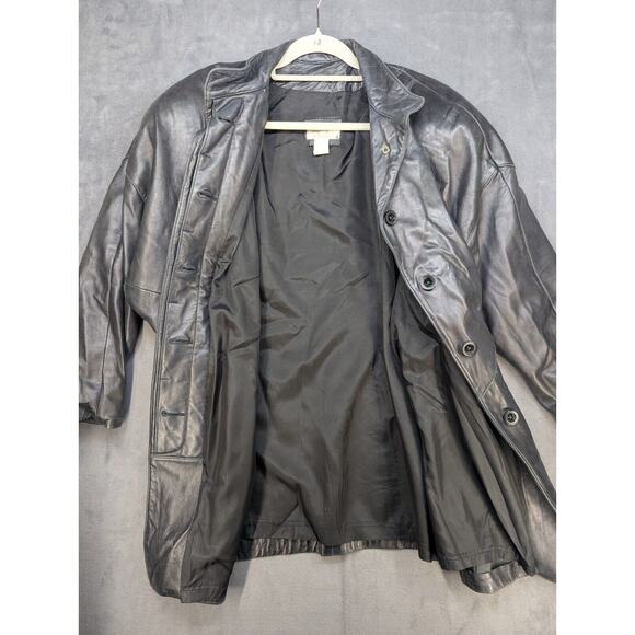 George Kriss by Maryse Roye Leather Jacket Made in Canada Womens Size 10 Vintage - Picture 9 of 12